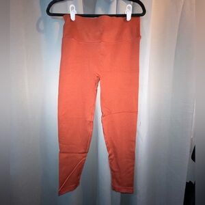 Victoria's Secret Ribbed Rusted Orange Leggings